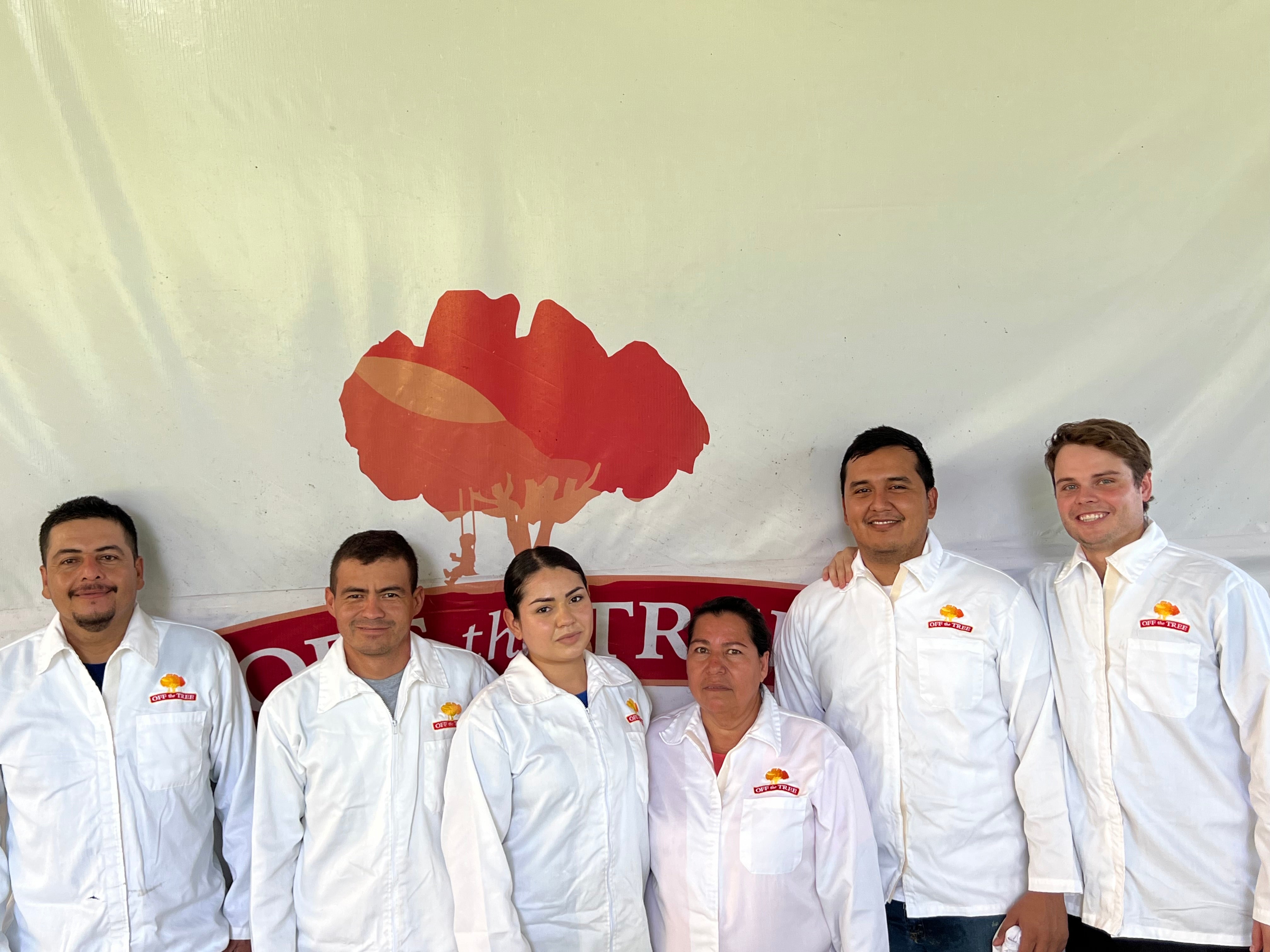 smiling team of workers